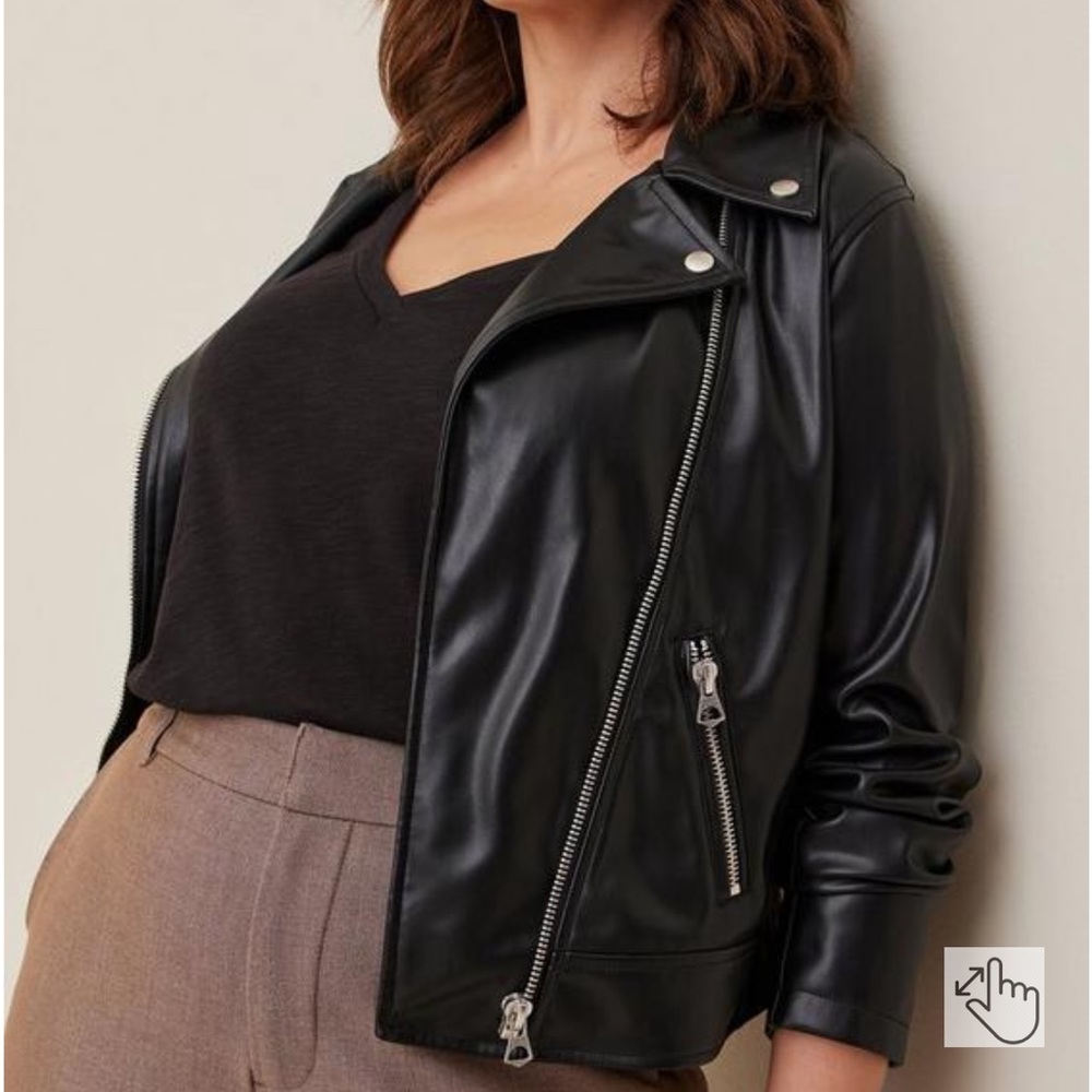 torrid Black Faux Leather Moto Jacket